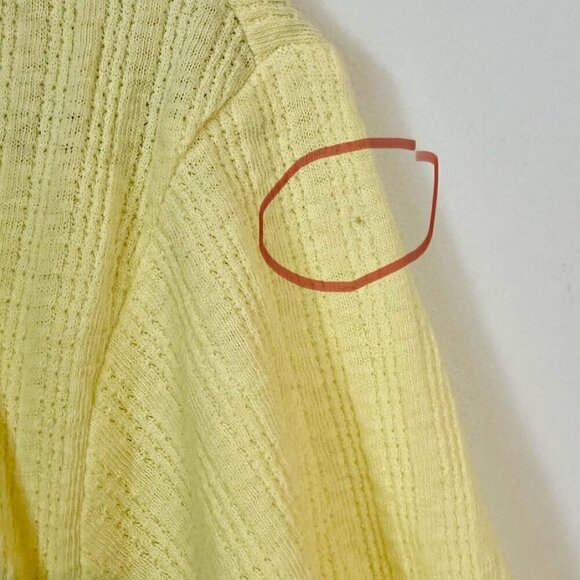 NWT BP by Nordstrom Short Sleeve Lettuce Trim Henley Scoop Crop - 3X - Picture 5 of 6